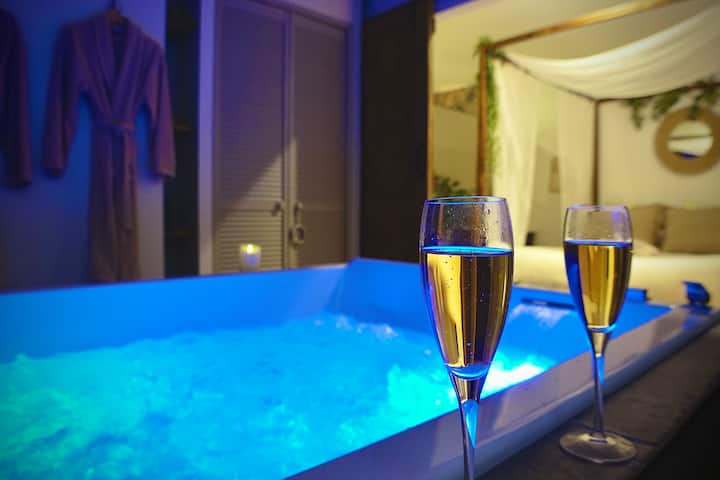 Jacuzzi romantique détente