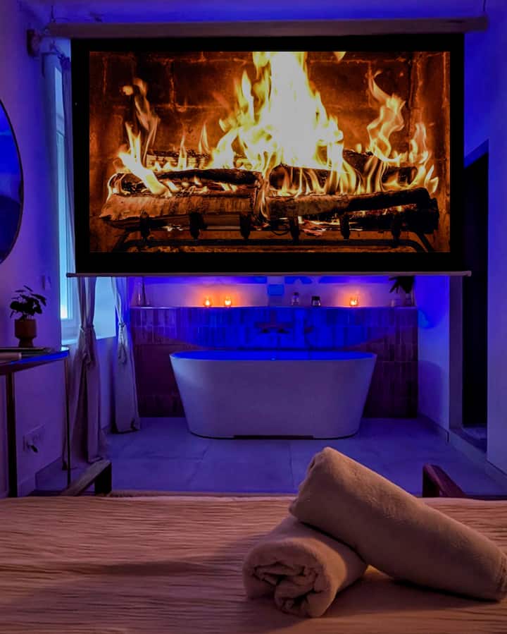 Meraki - Suite romantique jacuzzi et cinéma