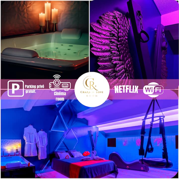 Suite Crazy'n LoveRoom - Jacuzzi & Ciné
