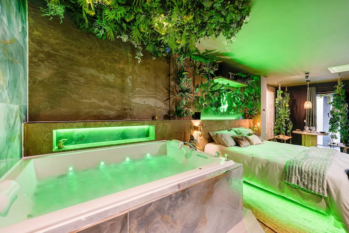 Suite Jungle - Love room spa, sauna, cinéma
