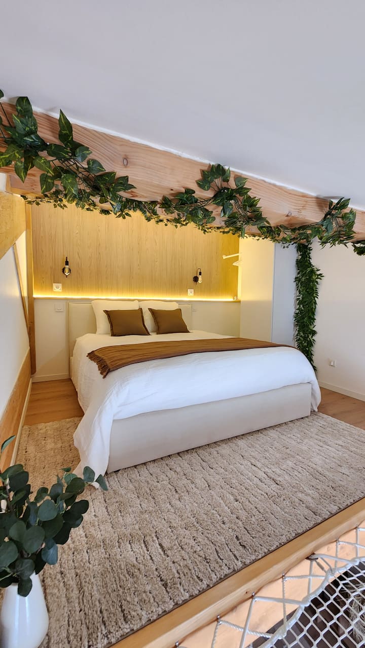 La Cabane - Suite d'exception avec filet suspendu