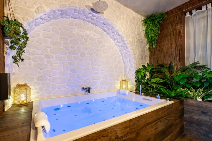 Jungle room avec balnéothérapie