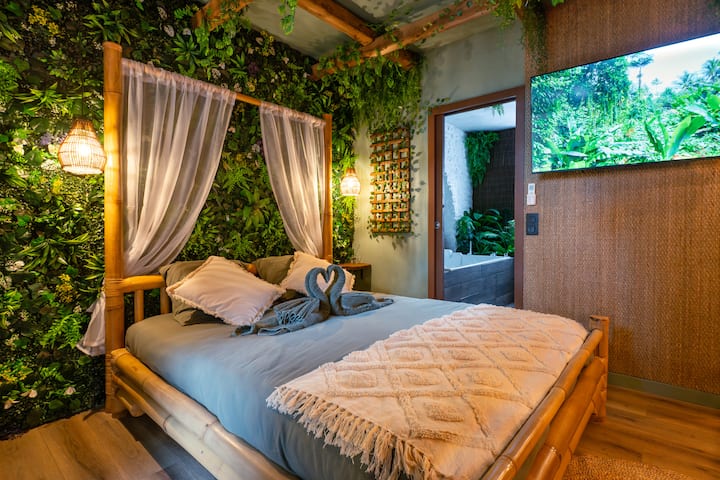 Jungle room avec balnéothérapie